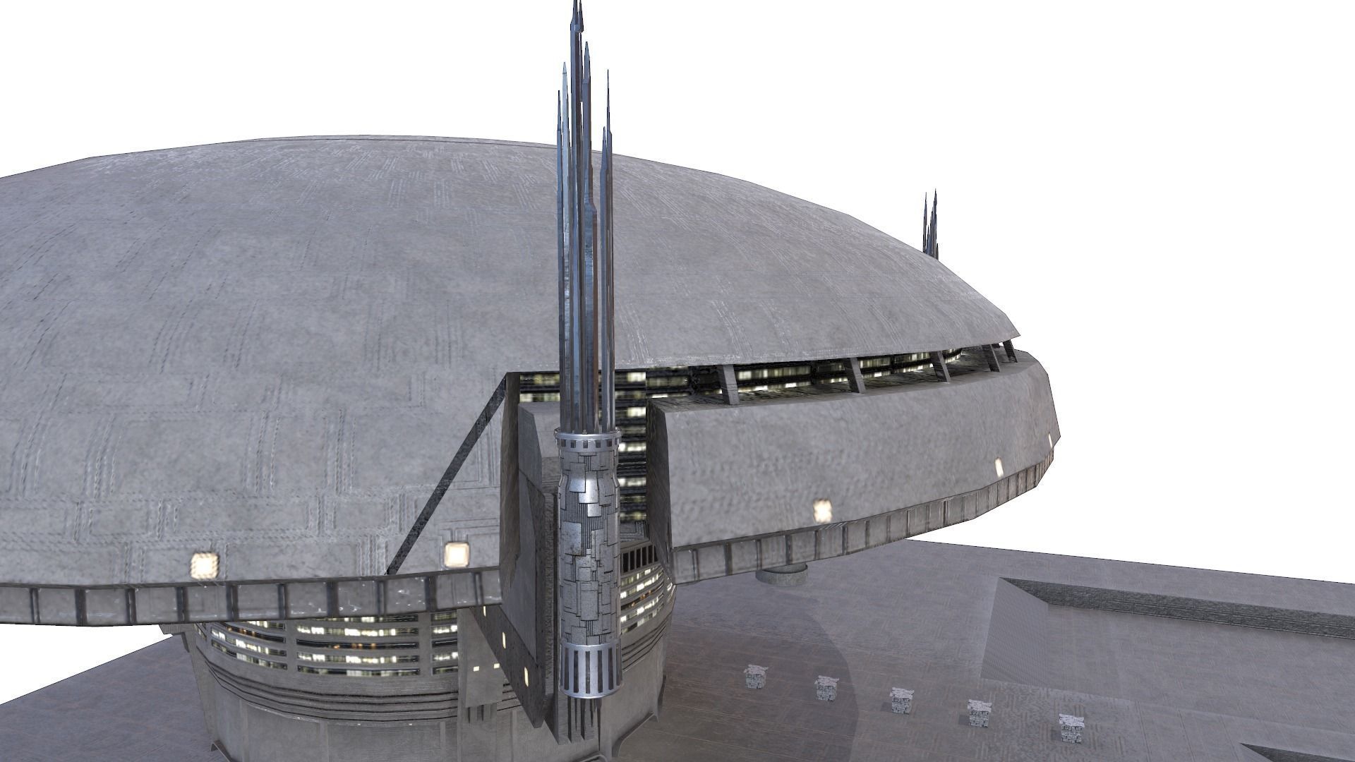 Galactic Senate Building - Star Wars Low-poly 3D model_7