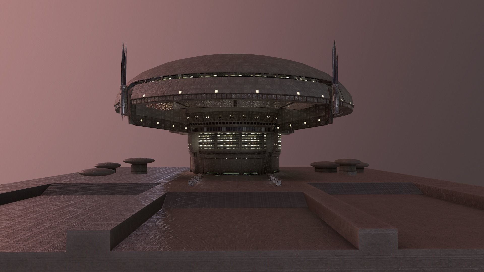 Galactic Senate Building - Star Wars Low-poly 3D model_24