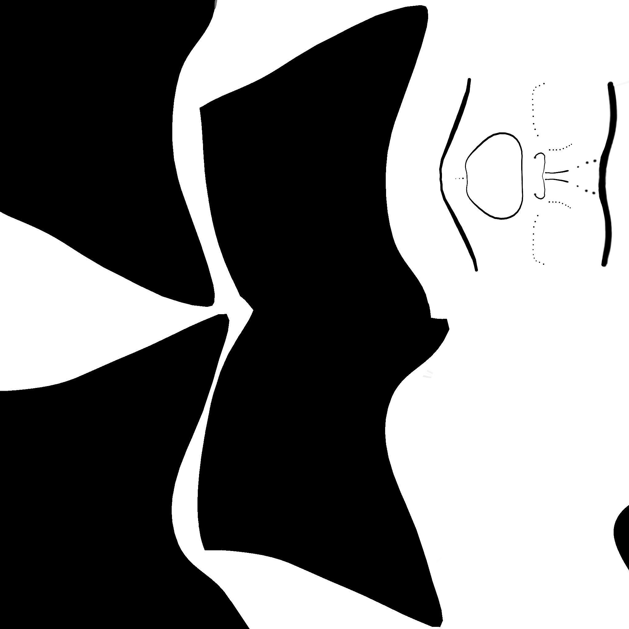 Assassin Mask A06 Gold Black- Character Design Fashion Low-poly 3D model_20