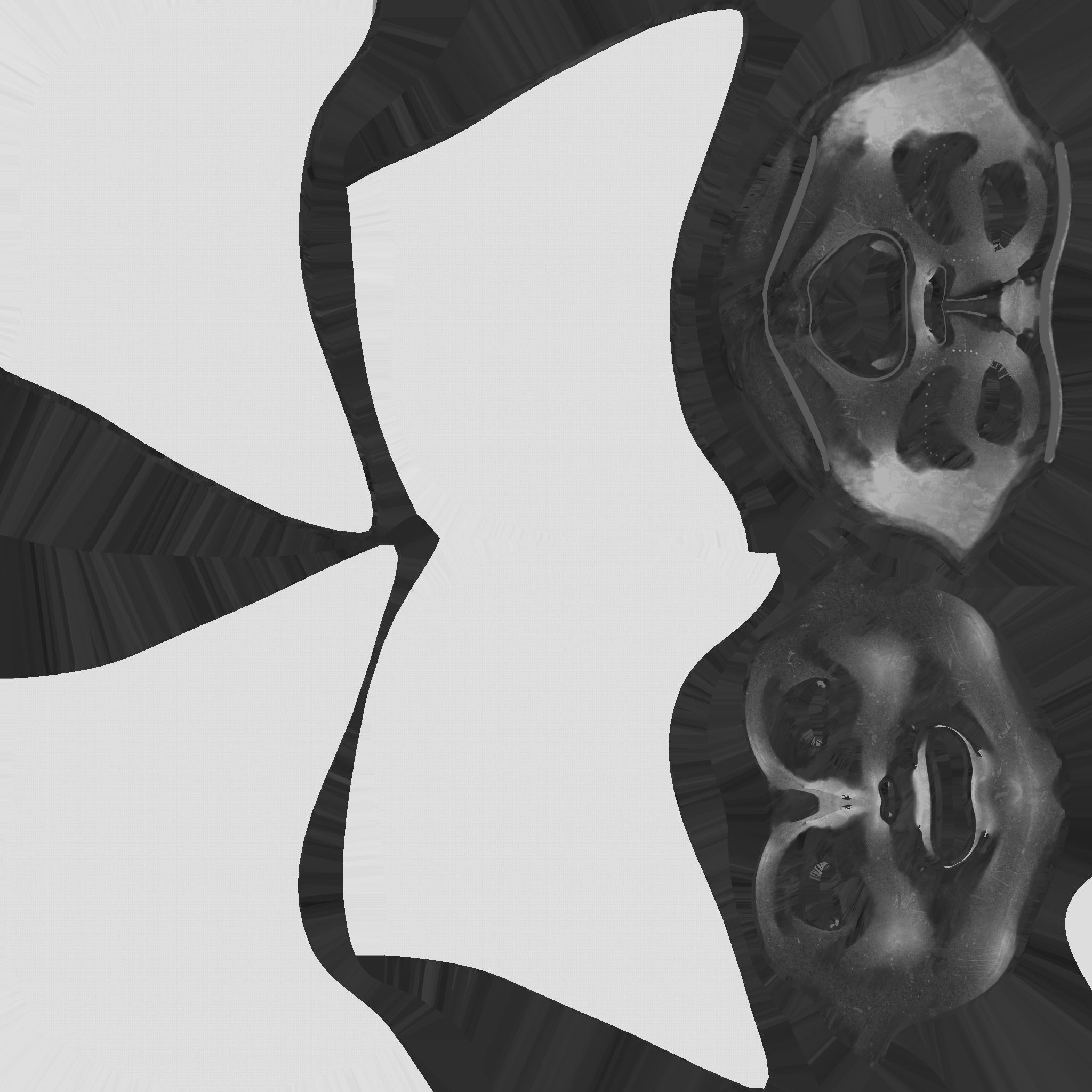 Assassin Mask A06 Gold Black- Character Design Fashion Low-poly 3D model_22