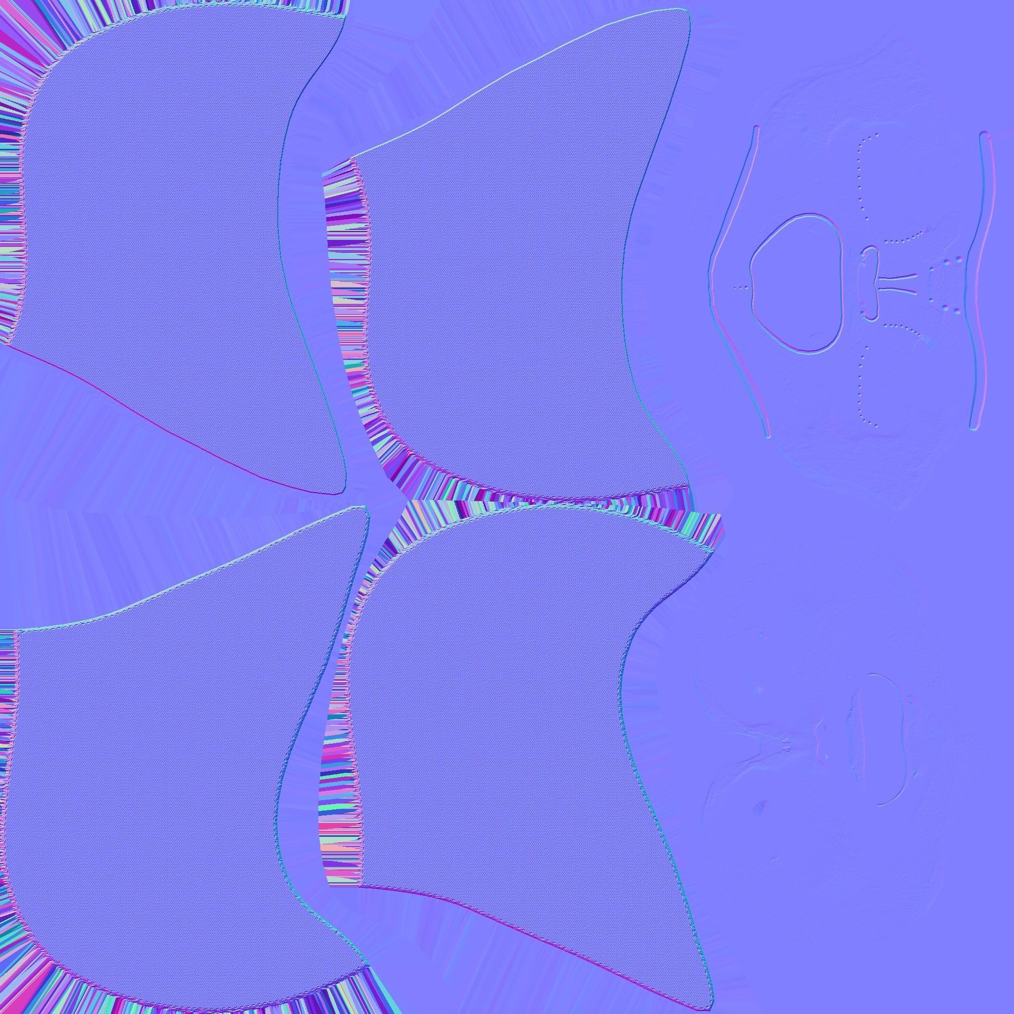 Assassin Mask A06 Gold Black- Character Design Fashion Low-poly 3D model_21