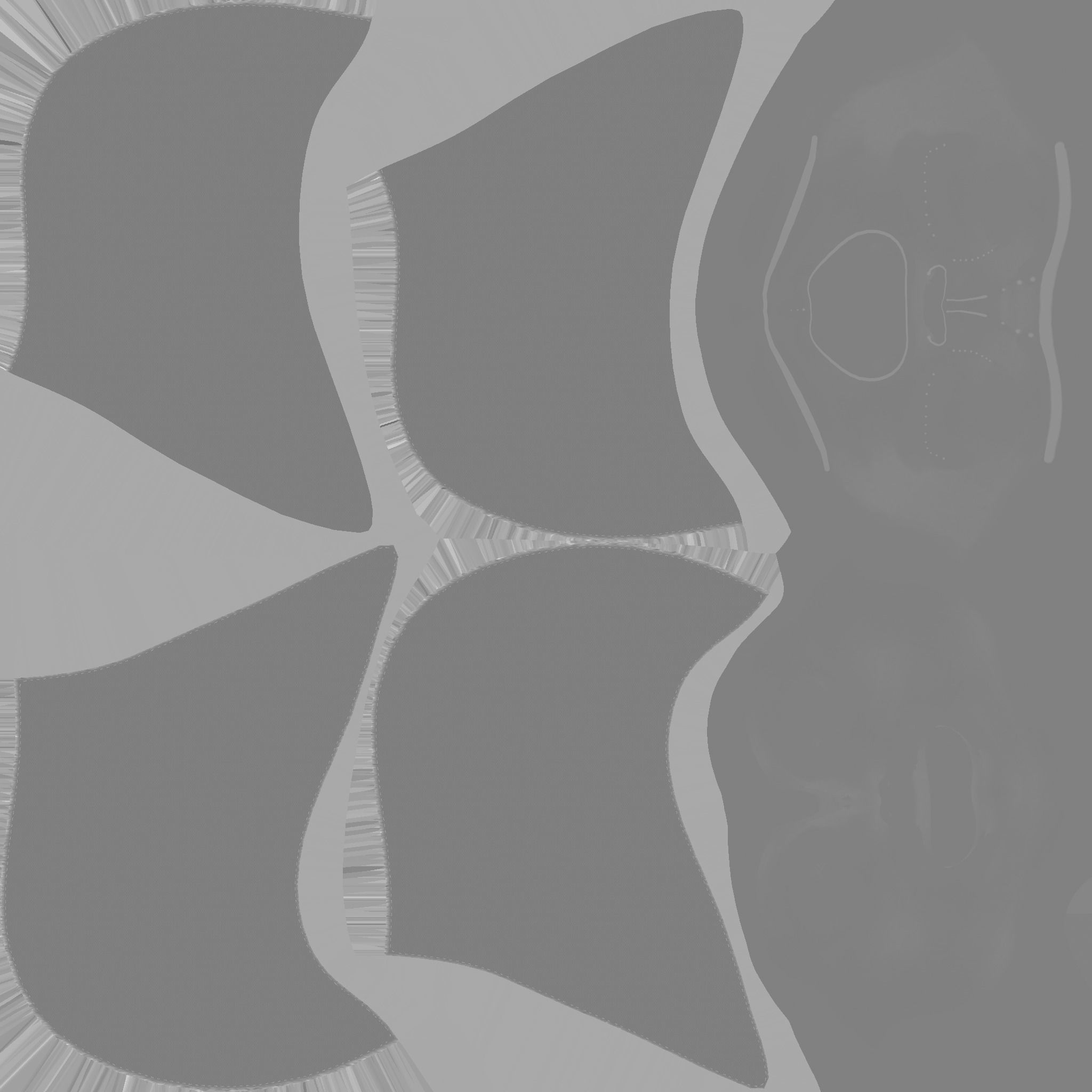 Assassin Mask A06 Gold Black- Character Design Fashion Low-poly 3D model_19