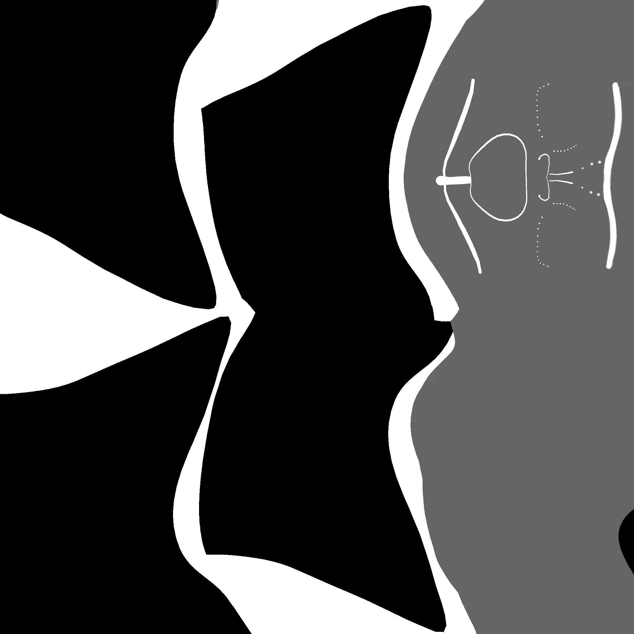 Assassin Mask A07 Red Gold - Character Design Fashion Low-poly 3D model_20