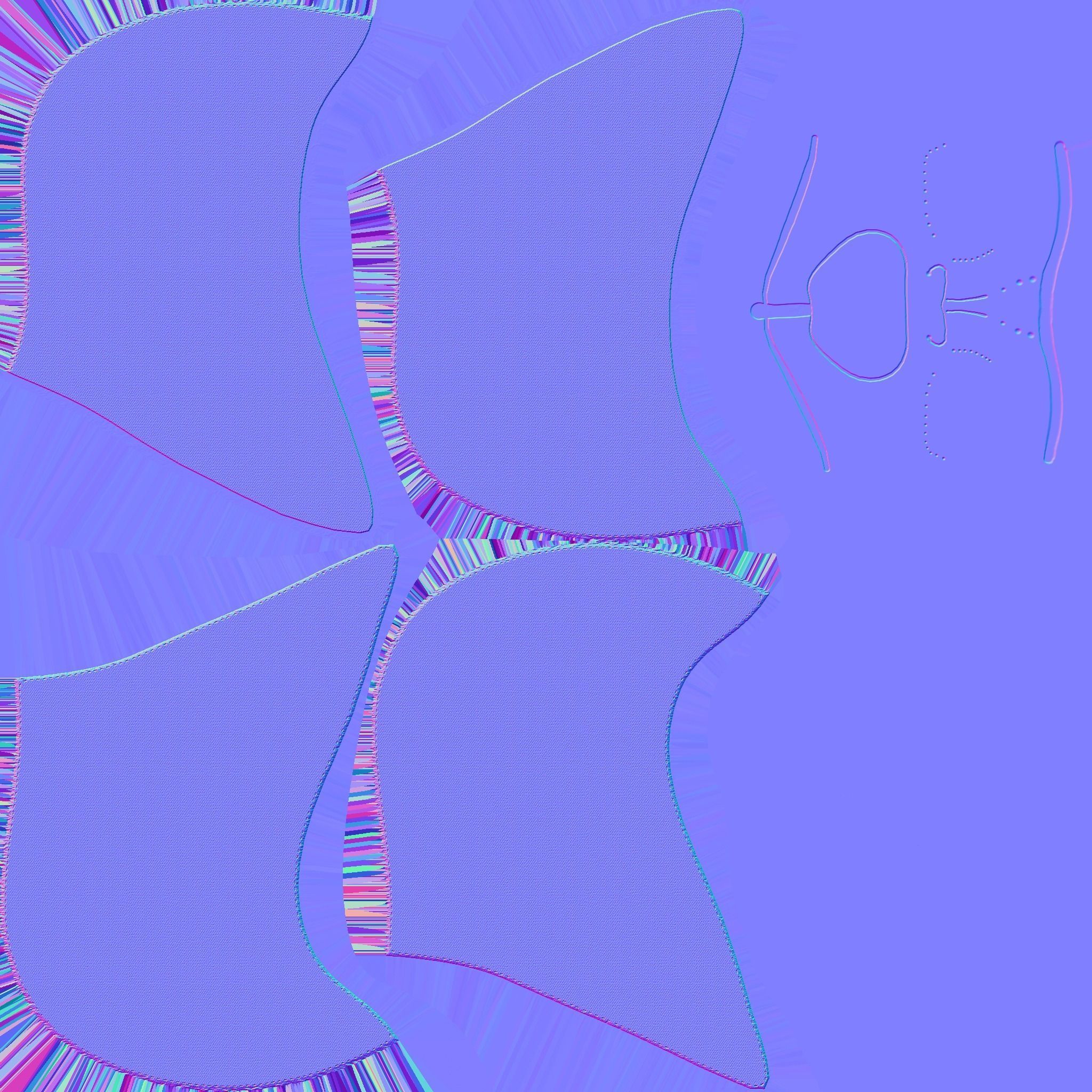 Assassin Mask A07 Red Gold - Character Design Fashion Low-poly 3D model_21