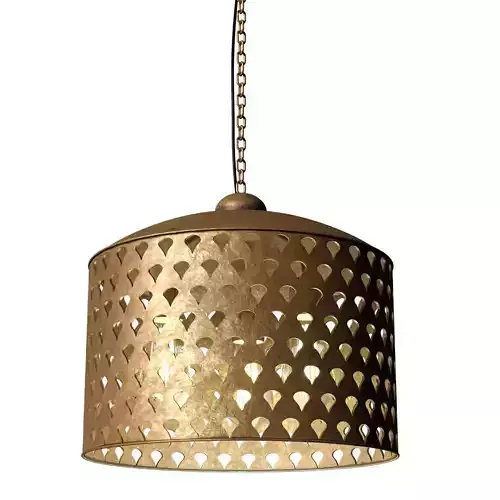 FAN SCREEN METAL PENDANT