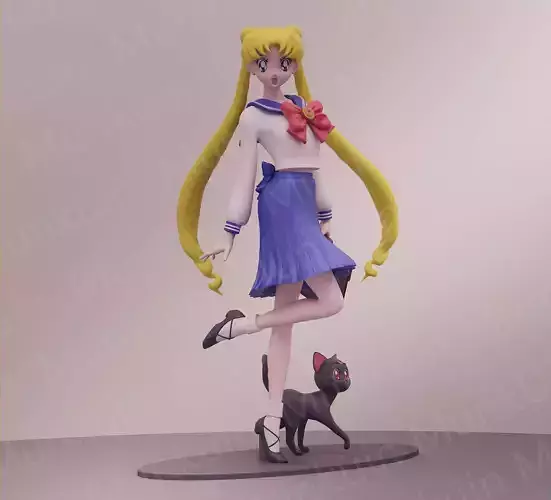 Usagi School- Fan art  3D print model