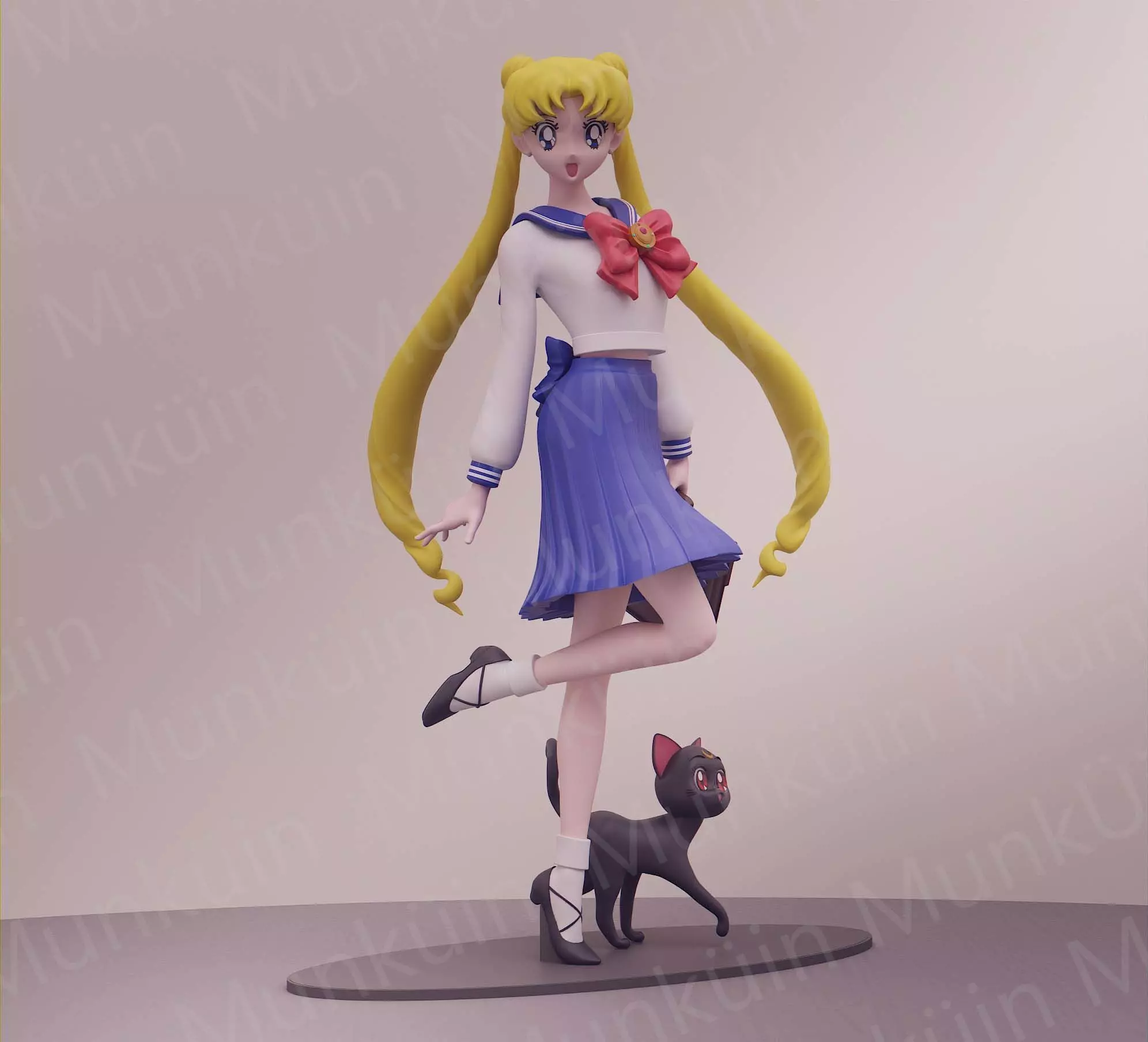 Usagi School- Fan art 3D print model_0