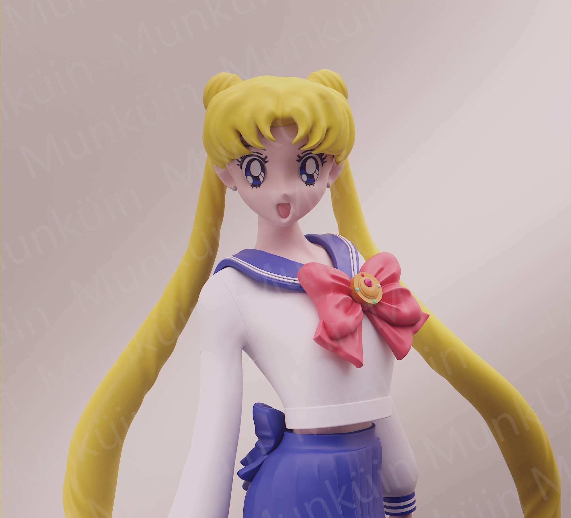 Usagi School- Fan art 3D print model_8