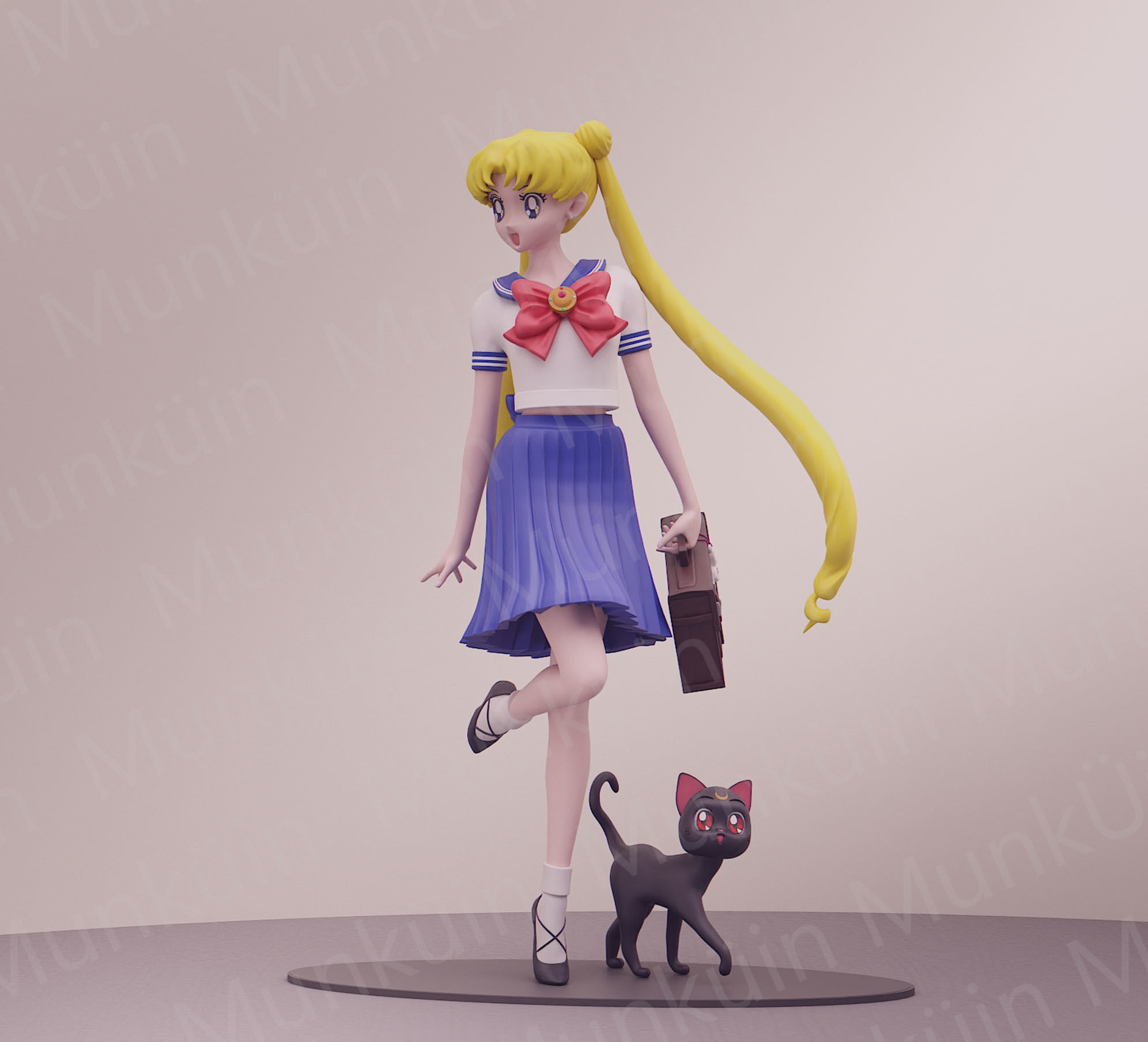 Usagi School- Fan art 3D print model_10