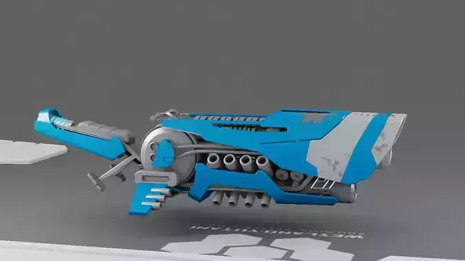 sci-fi scooter 3D model