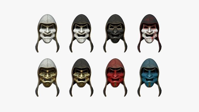 08 Assassin Mask A Collection - Character Design Fashion 