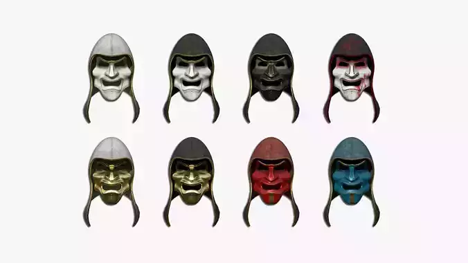 08 Assassin Mask A Collection - Character Design Fashion 