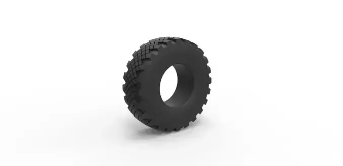 Military Ural tire KAMA-1260-1 Scale 1 to 25