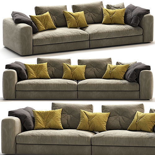Seater-Fabric-Fofa-Fest sofa 3D model