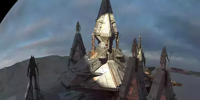 Ra Has Returned Sci-Fi City Kitbash