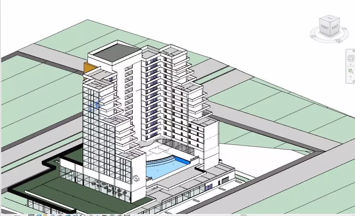 Hotel complete revit project p4 3D model_0