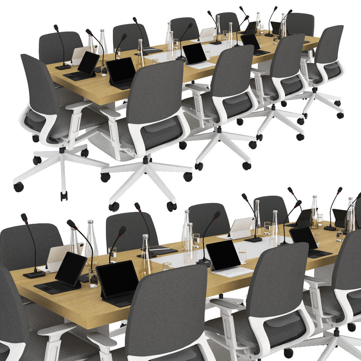 conference table 3D model_1