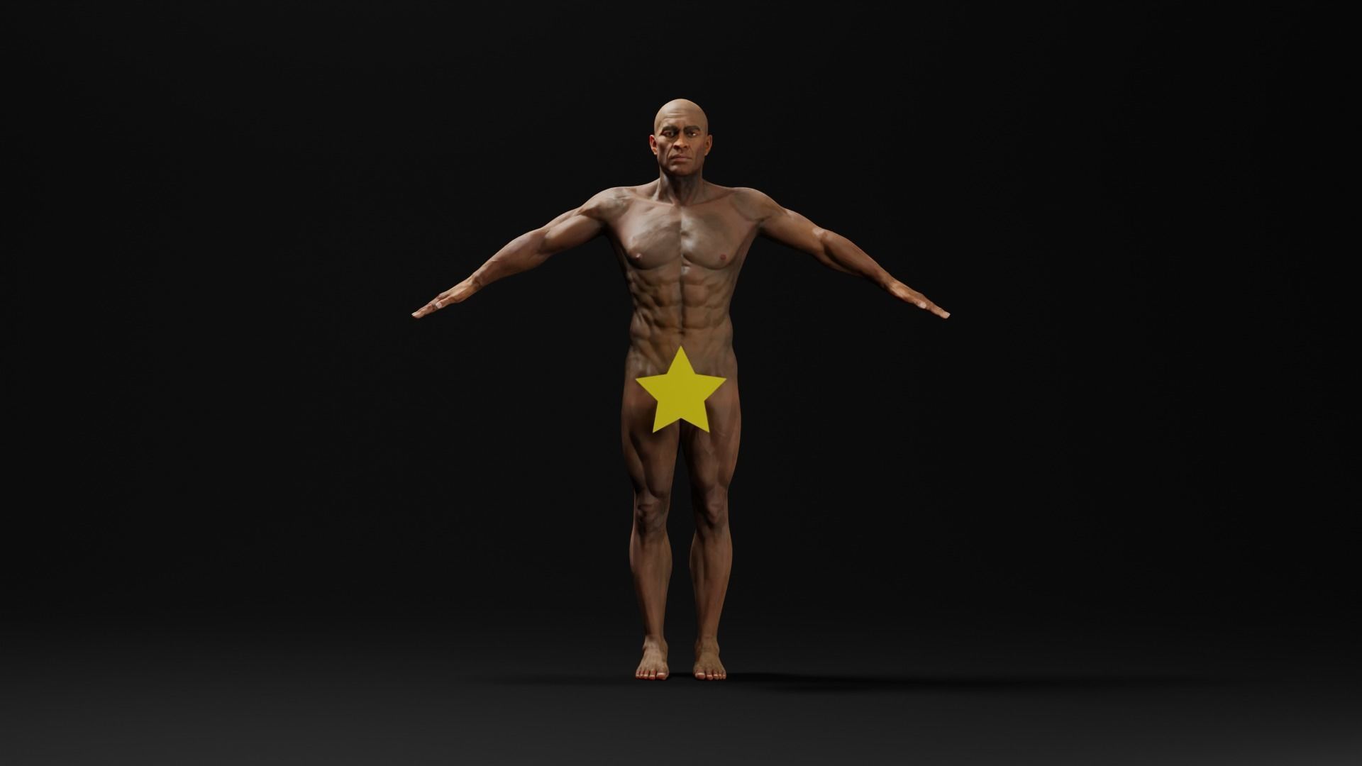 Realistic Male Character - Mr Hart 3D model_1