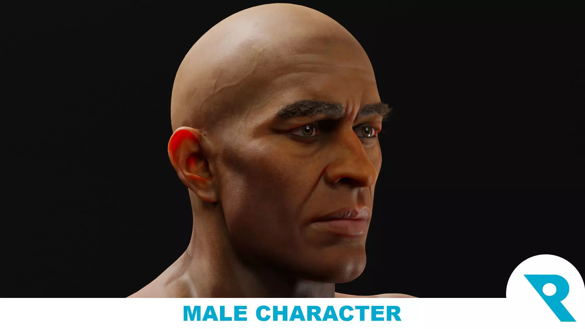 Realistic Male Character - Mr Hart 3D model_0