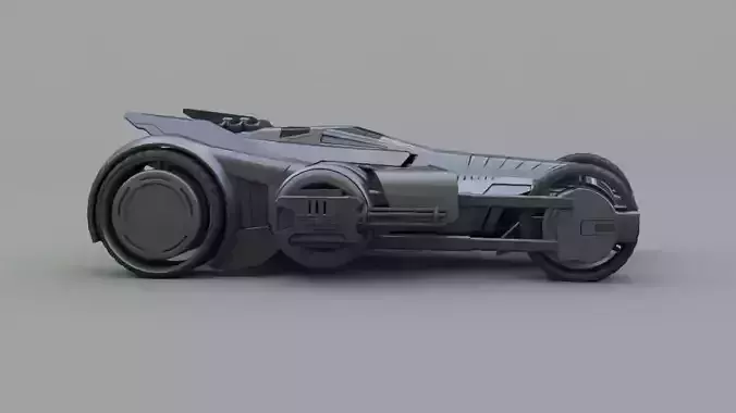 Bat mobile concept   rigged vehicle