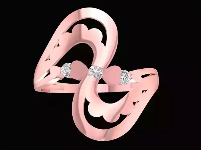 beauty asian diamond lady ring 3198 new design