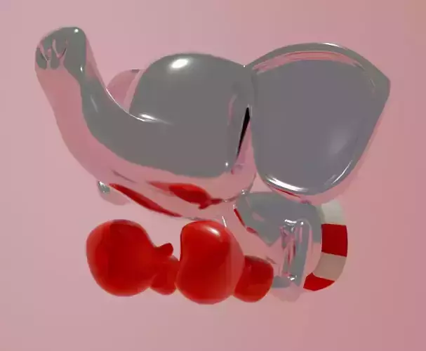 Republican Elephant Boxer Statue 