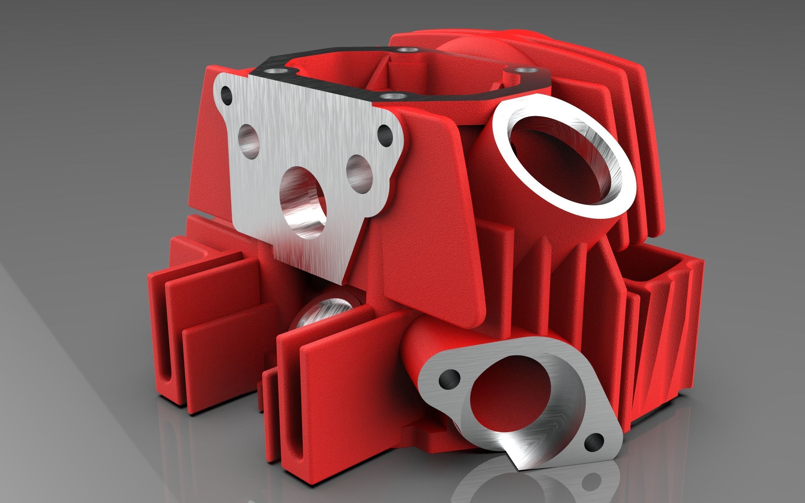 Cylinder Head 3D model_2