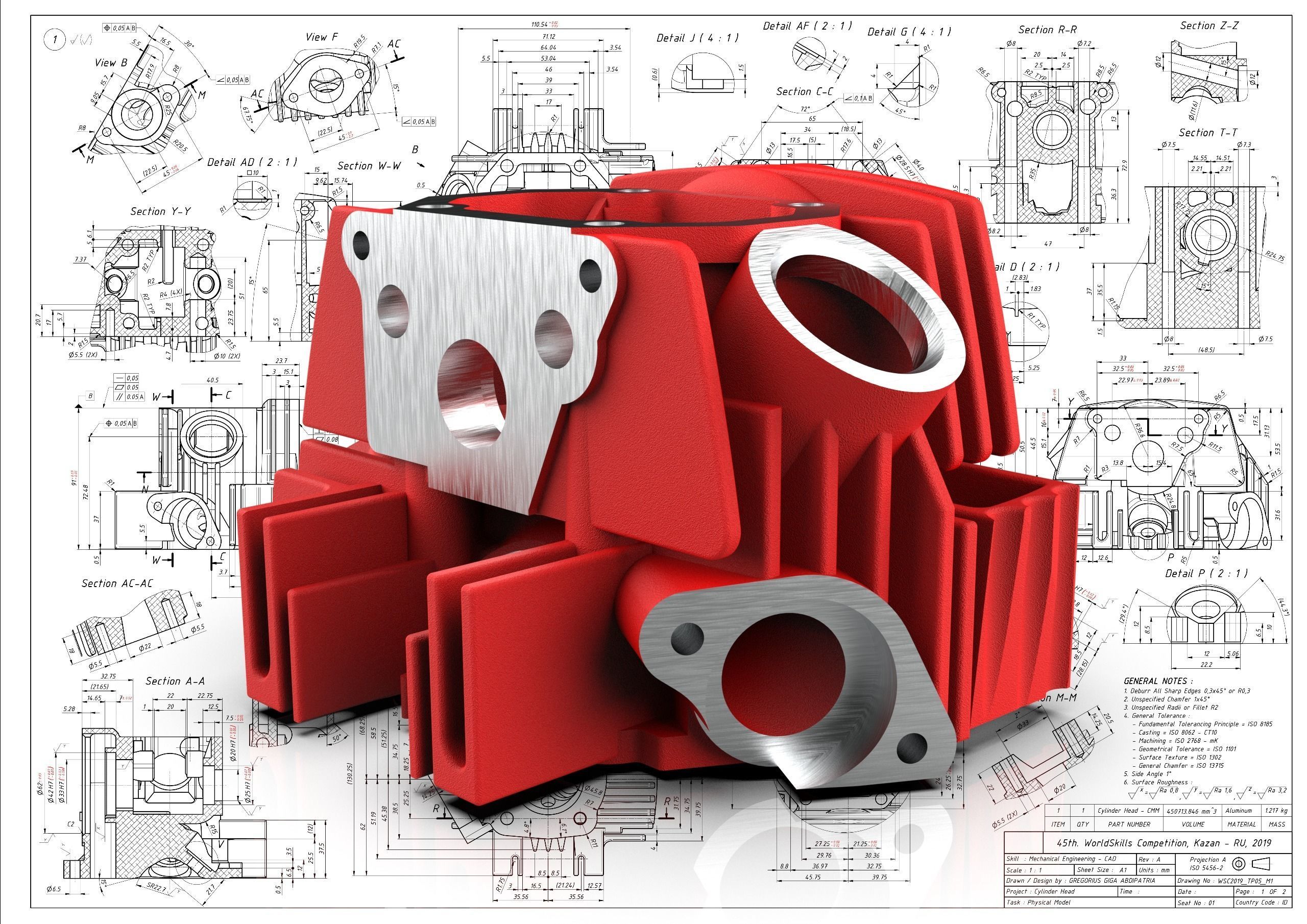 Cylinder Head 3D model_8