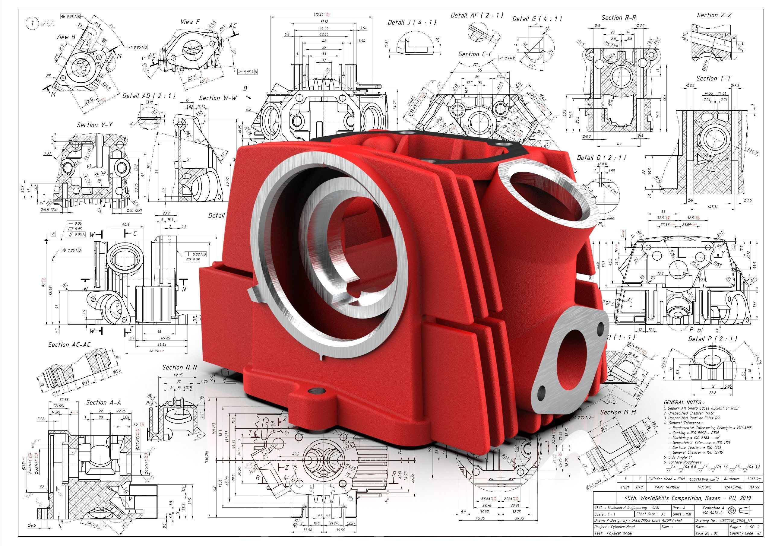 Cylinder Head 3D model_7