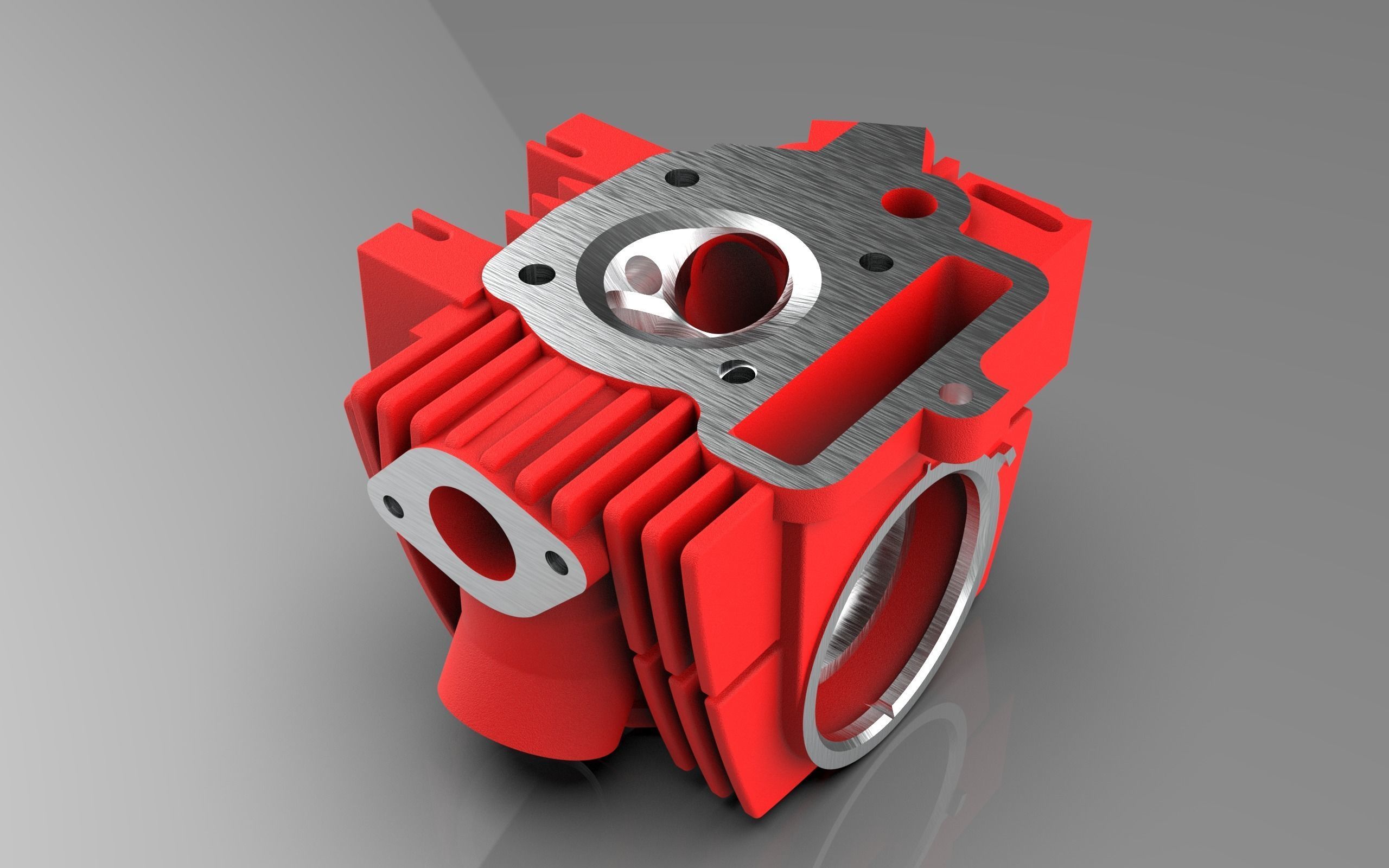 Cylinder Head 3D model_3