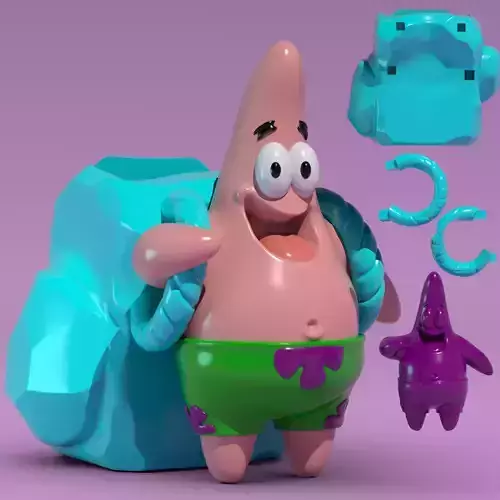Patricio porta esponja 3D print model