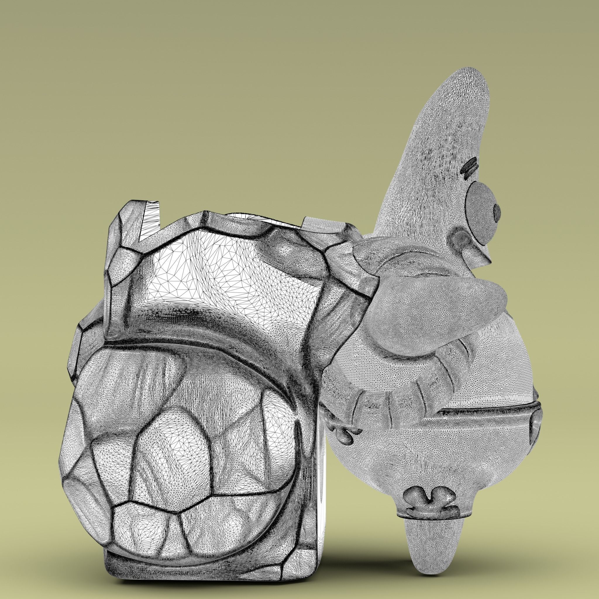 Patricio porta esponja 3D print model_8