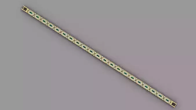 Stone Bracelet 3d model