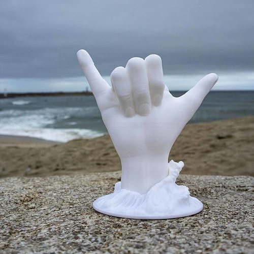 Shaka - surfer hand sign - No supports 3D print model