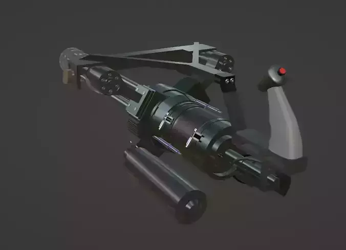 minigun futuristic weapon
