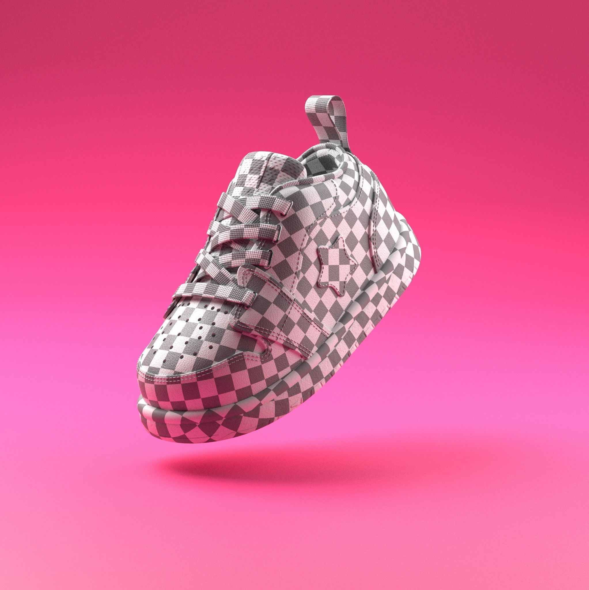 Toddler shoe 3D model_4