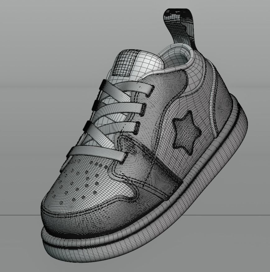 Toddler shoe 3D model_6