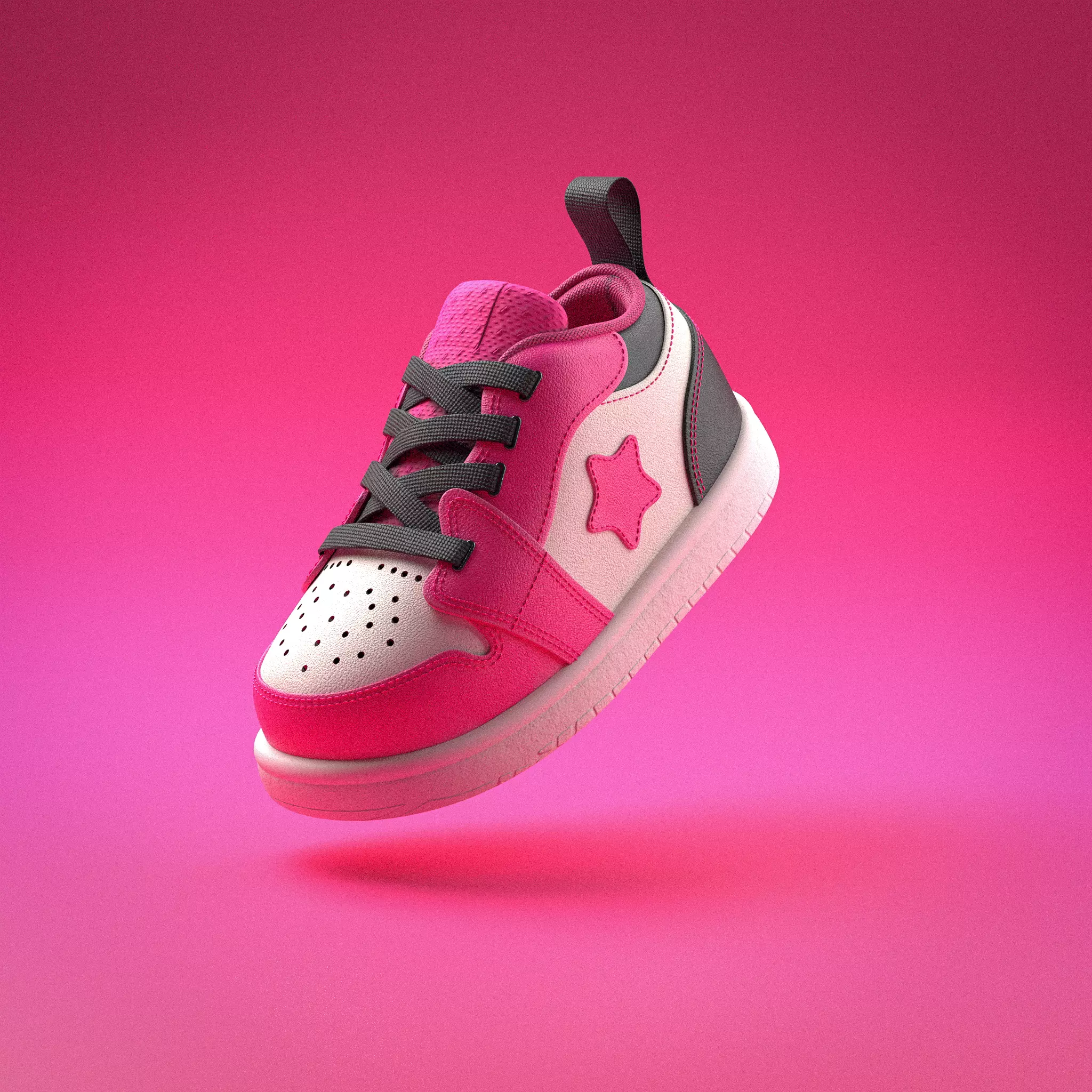 Toddler shoe 3D model_0