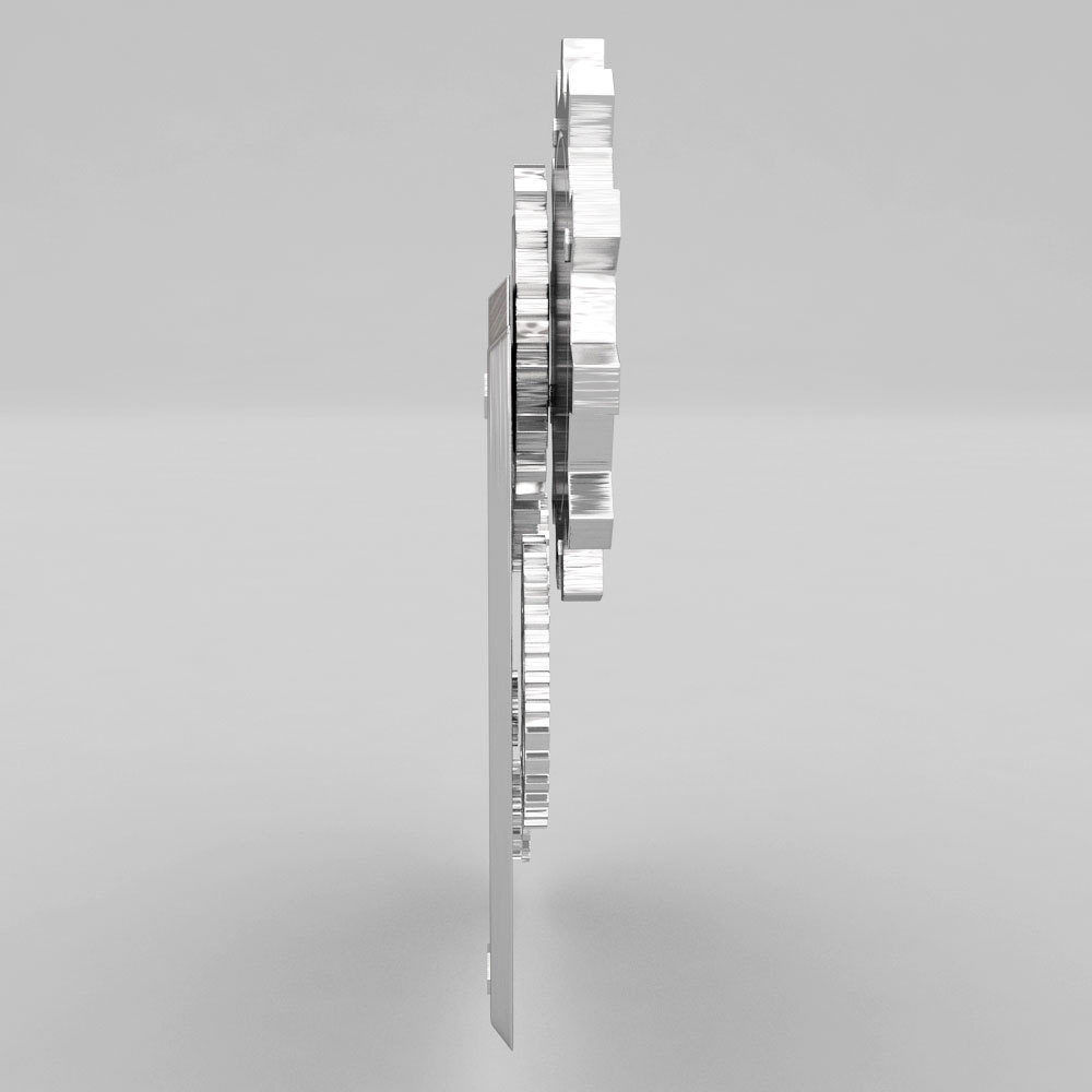 Machine mechanical gears plate 3d model 3D model_6