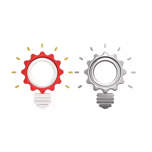 Bulb shape gear 3d model 