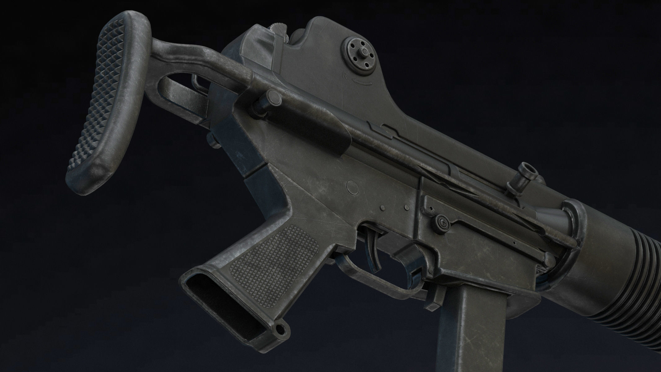 Daewoo K7 Low Poly Low-poly 3D model_11