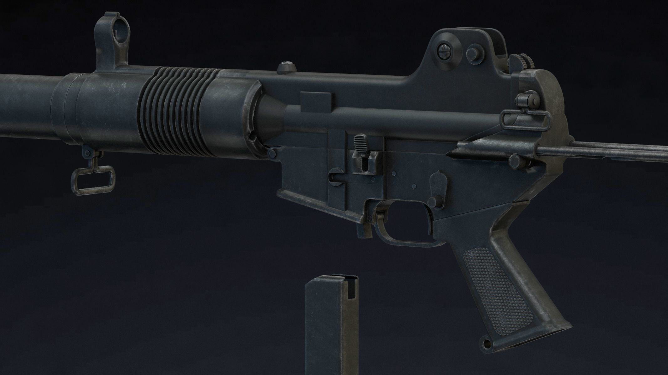 Daewoo K7 Low Poly Low-poly 3D model_14