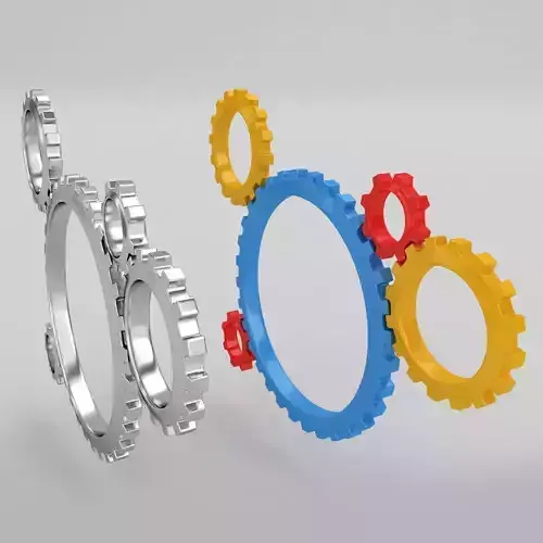 Mechanical gears 3d model  3D model