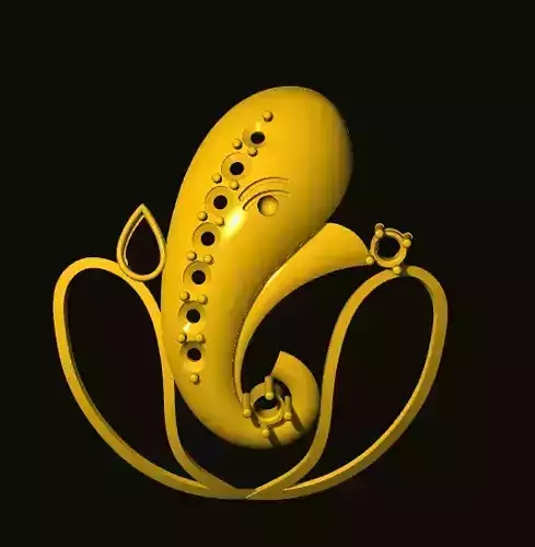 ganesh ganesha in gold