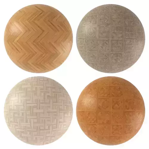 Parquet - Laminate - Wooden floor 4 in 1