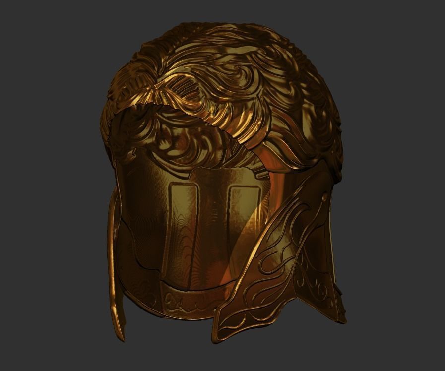 Elden ring D hunter of the dead helmet 3D print model_2