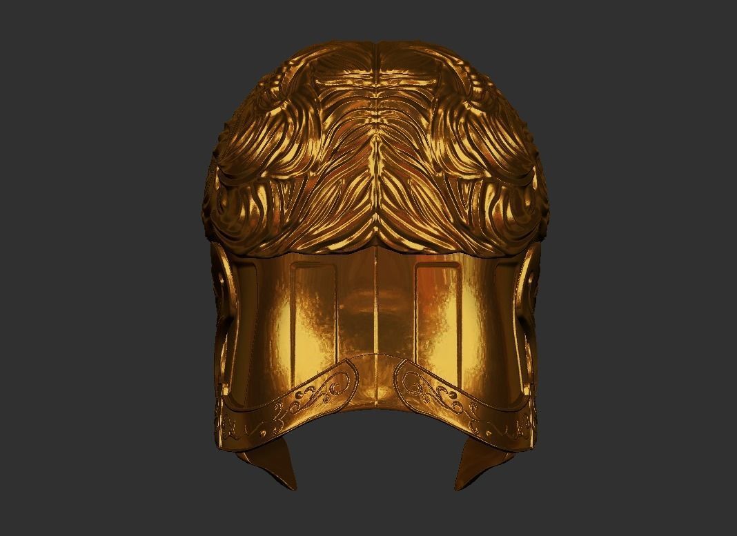 Elden ring D hunter of the dead helmet 3D print model_4
