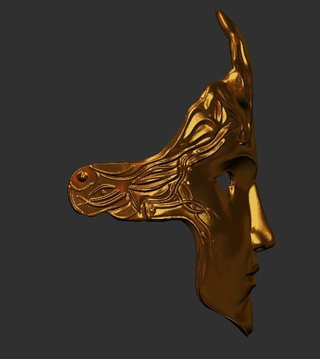 Elden ring D hunter of the dead helmet 3D print model_5