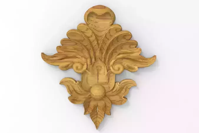 Floral Wood Carving for Furniture - 56