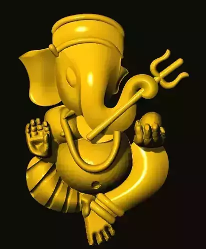 ganesh golden ganesha statue